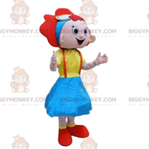 Costume de mascotte BIGGYMONKEY™ de fillette rousse, costume