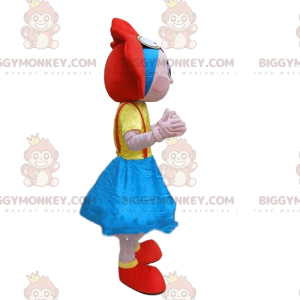 BIGGYMONKEY™ mascottekostuum van roodharig meisje