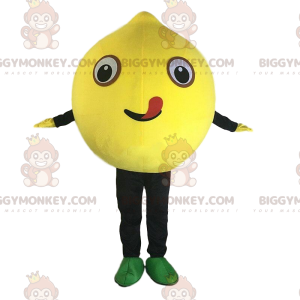 Traje de mascote gigante de limão amarelo BIGGYMONKEY™, traje