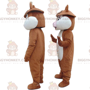 Traje de mascote de esquilo BIGGYMONKEY™ famoso desenho animado