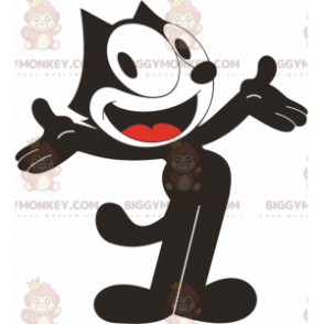 BIGGYMONKEY™ Felix, o famoso gato preto e branco, fantasia de