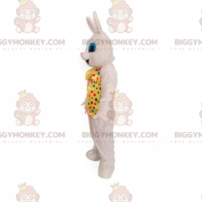 Costume da mascotte coniglio bianco BIGGYMONKEY™ con abito