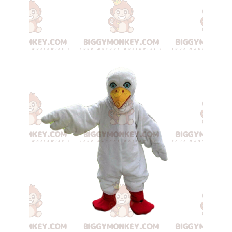 BIGGYMONKEY™ costume mascotte di gabbiano gigante, costume da