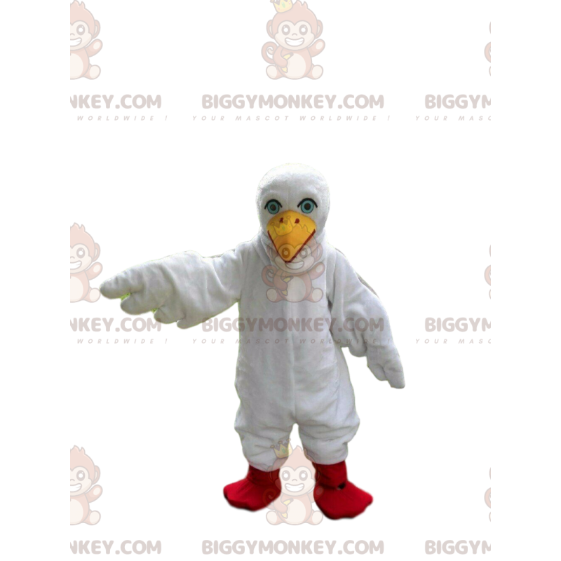 BIGGYMONKEY™ maskotkostume af kæmpemåge, albatroskostume, måge
