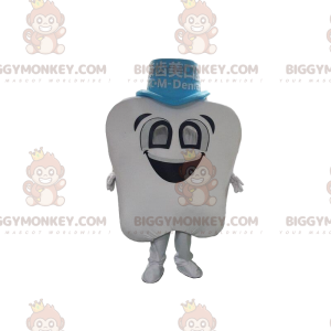 Costume da mascotte BIGGYMONKEY™ con dente bianco gigante