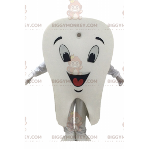 Traje de mascote BIGGYMONKEY™ de dente branco gigante, fantasia