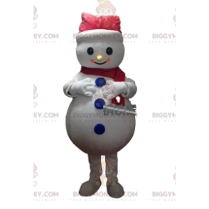 Snowman BIGGYMONKEY™ mascot costume, winter costume –