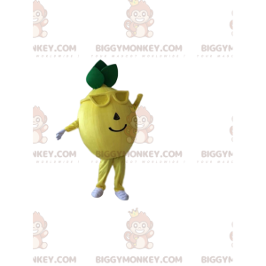 Costume da mascotte BIGGYMONKEY™ limone con occhiali da sole