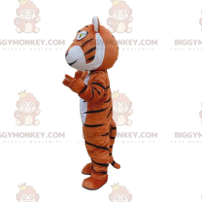 Oranssi, valkoinen ja musta tiikeri BIGGYMONKEY™ maskottiasu