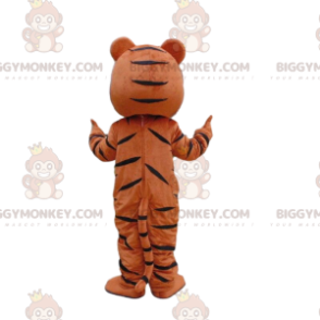 Costume de mascotte BIGGYMONKEY™ de tigre orange, blanc et