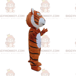 Orange, hvid og sort tiger BIGGYMONKEY™ maskotkostume