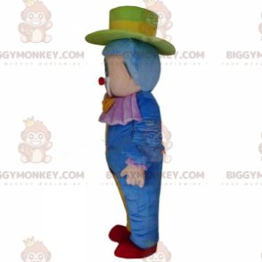BIGGYMONKEY™ traje de mascota de payaso colorido, traje de