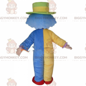 BIGGYMONKEY™ Buntes Clown-Maskottchenkostüm, Zirkuskostüm