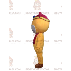 Costume de mascotte BIGGYMONKEY™ de tigre jaune et blanc