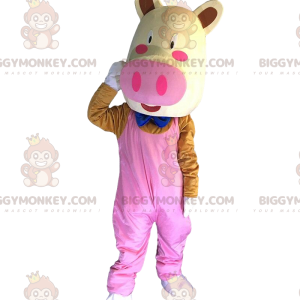 BIGGYMONKEY™ Maskottchenkostüm verkleidetes Schwein, riesiges