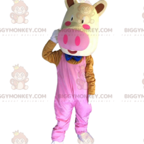 BIGGYMONKEY™ maskotdräkt av utklädd gris, jätterosa griskostym