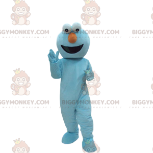 Costume da mascotte mostro blu BIGGYMONKEY™, costume da