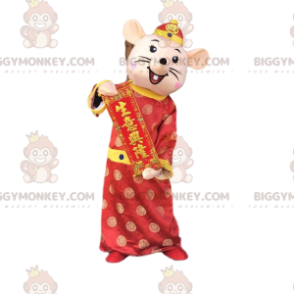 Disfraz de mascota de ratón BIGGYMONKEY™ vestido con atuendo