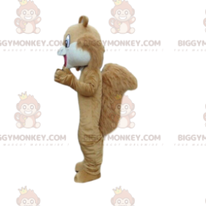 BIGGYMONKEY™ mascot costume brown and white squirrel, forest