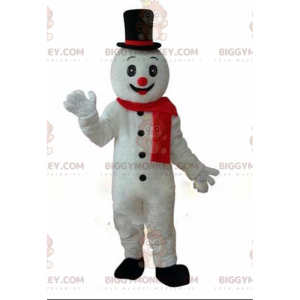 BIGGYMONKEY™ mascotte kostuum gigantische sneeuwpop