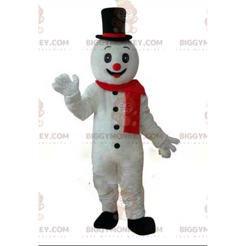BIGGYMONKEY™ costume mascotte pupazzo di neve gigante, costume