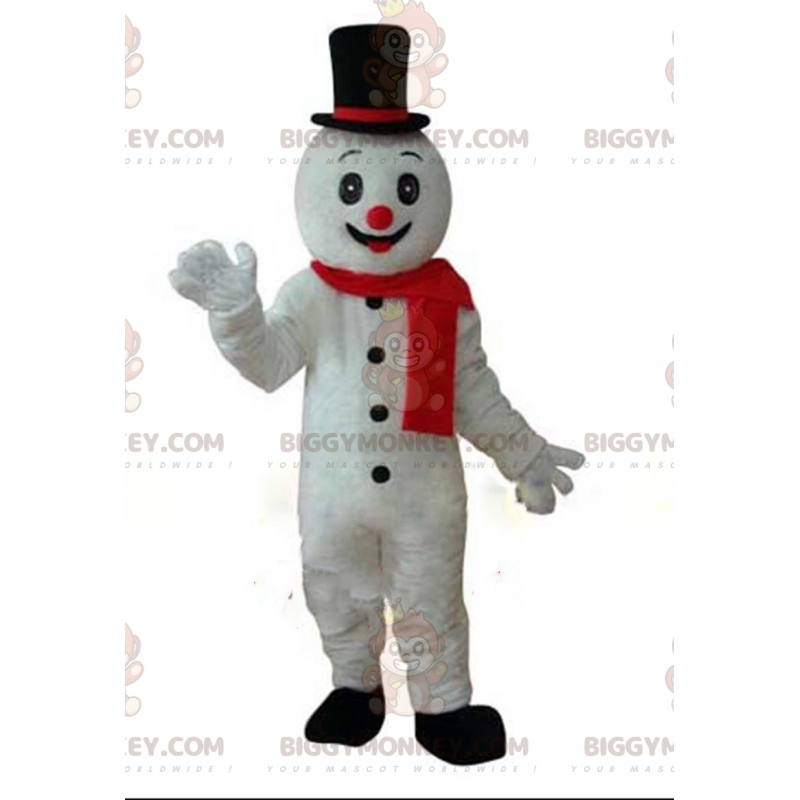 Costume de mascotte BIGGYMONKEY™ de bonhomme de neige géant