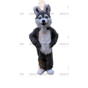 Disfraz de mascota de perro Husky BIGGYMONKEY™, disfraz de
