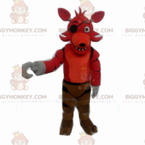 BIGGYMONKEY™ mascottekostuum rode wolf, piratenhondkostuum -