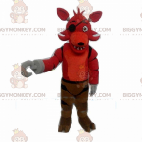 Στολή μασκότ BIGGYMONKEY™ κόκκινος λύκος, στολή πειρατικού