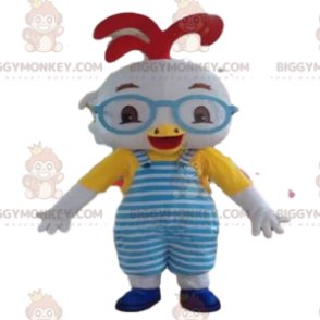 Fantasia de mascote de pássaro bebê branco BIGGYMONKEY™