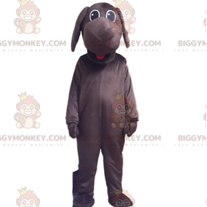 Costume mascotte BIGGYMONKEY™ cane marrone completamente