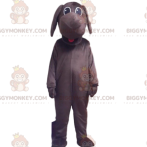 Costume de mascotte BIGGYMONKEY™ de chien marron entièrement