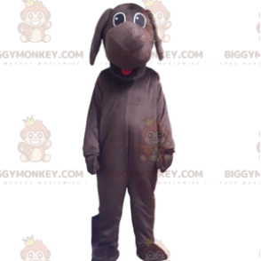 Costume mascotte BIGGYMONKEY™ cane marrone completamente