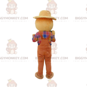 Disfraz de mascota BIGGYMONKEY™ de espantapájaros sonriente