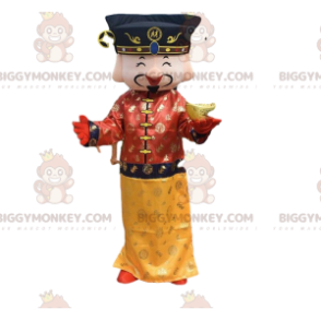 Emperor BIGGYMONKEY™ Mascot Costume, Asian Man Costume –