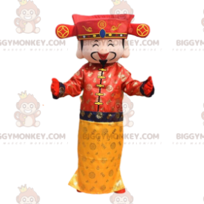 Kejserkostume, asiatisk mand BIGGYMONKEY™ maskotkostume -