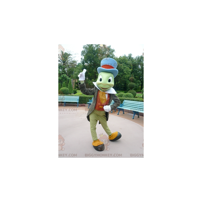 Jiminy Cricket Berømt Pinocchio Insekt BIGGYMONKEY™ maskot