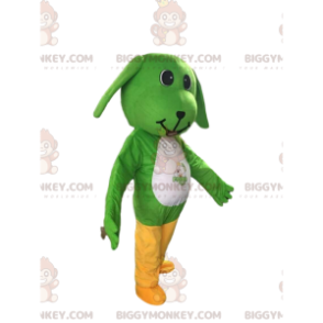 Disfraz de mascota BIGGYMONKEY™ de perro verde y blanco