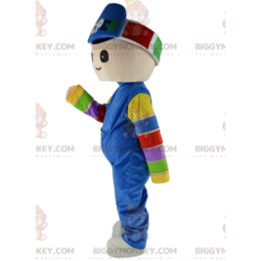 Junge BIGGYMONKEY™ Maskottchenkostüm in Wintersportbekleidung