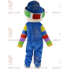 Jongen BIGGYMONKEY™ mascottekostuum in wintersportkleding