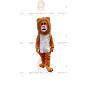 Costume da mascotte BIGGYMONKEY™ leone marrone dall'aspetto