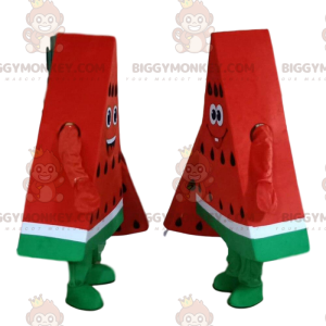 BIGGYMONKEY™s giant watermelon slices mascot, watermelon