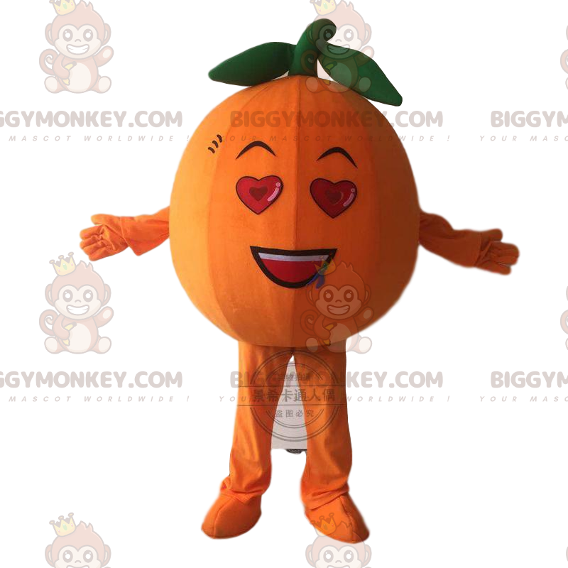 Costume da mascotte BIGGYMONKEY™ arancione gigante, costume da