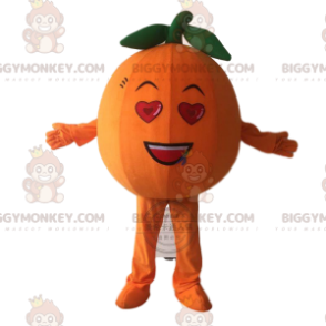 Στολή μασκότ Giant Orange BIGGYMONKEY™, πορτοκαλί στολή φρούτων