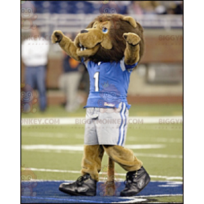 Disfraz de mascota Brown Lion BIGGYMONKEY™ en ropa deportiva -
