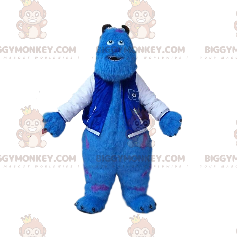 BIGGYMONKEY™ maskotkostume af Sully, det berømte lodne monster