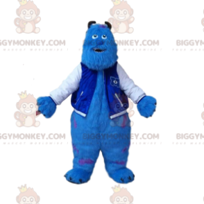 BIGGYMONKEY™ maskotkostume af Sully, det berømte lodne monster