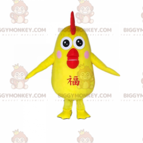 Disfraz de mascota BIGGYMONKEY™ pájaro amarillo, disfraz de