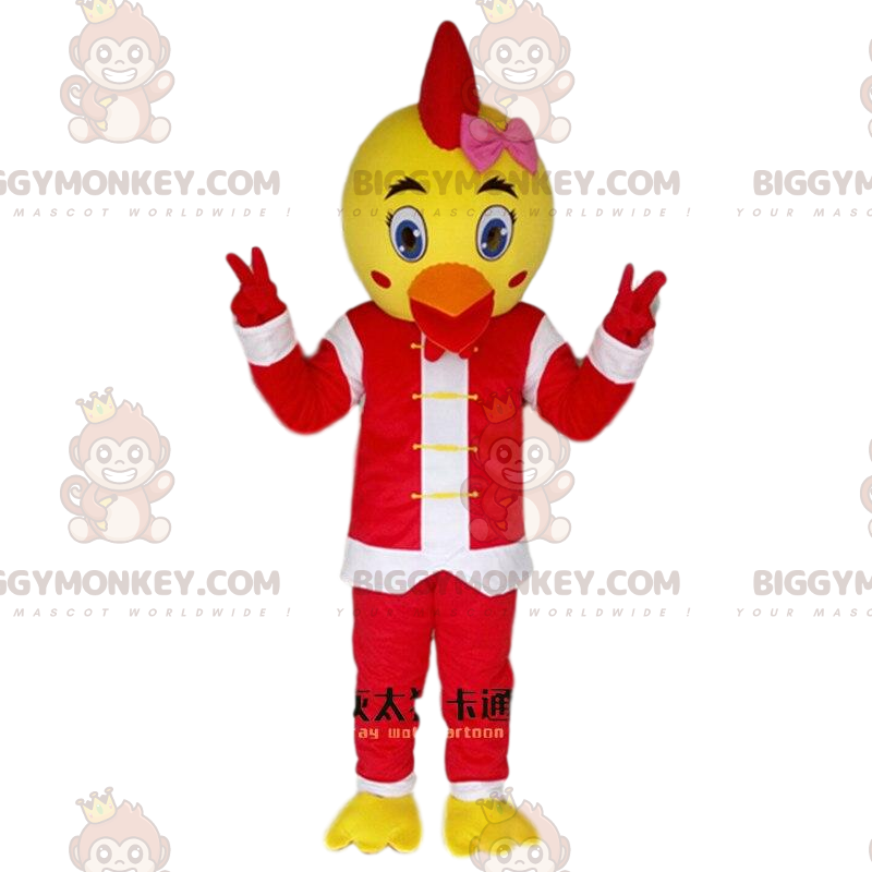 Costume de mascotte BIGGYMONKEY™ d'oiseau, de poussin, de