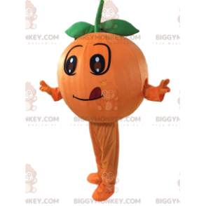 BIGGYMONKEY™ mascottekostuum oranje en rond oranje